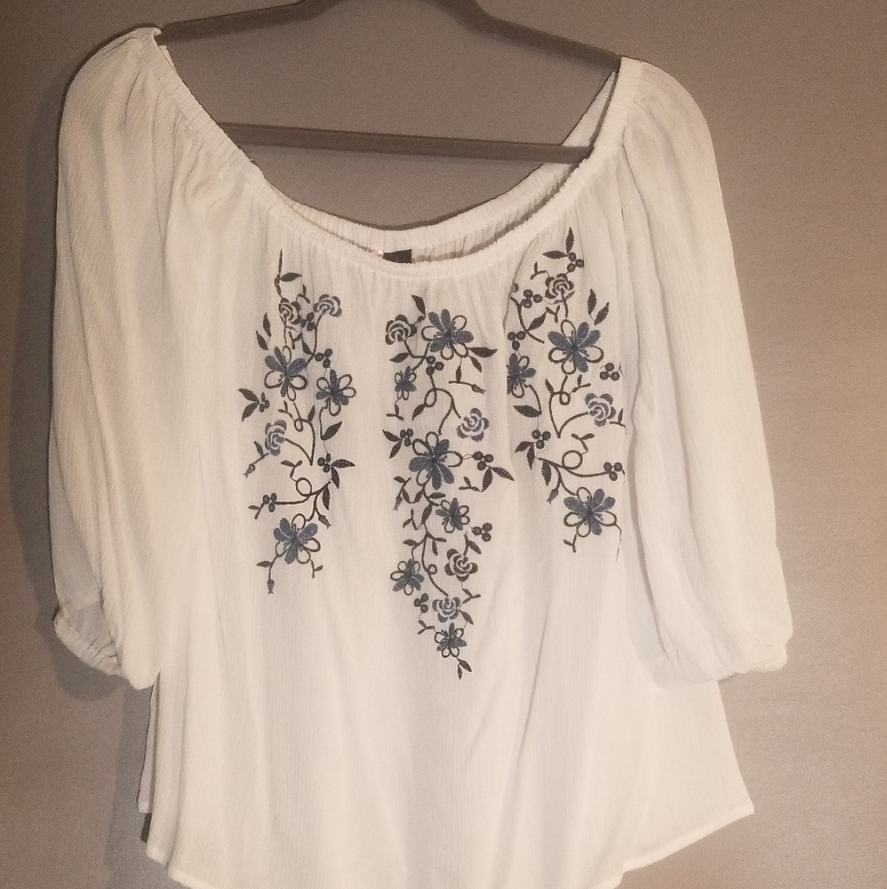 Off or on the shoulder top